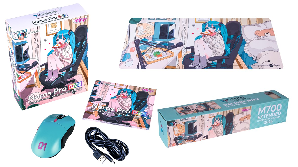 初音ミクコラボレーションデザインのゲーミングデバイス