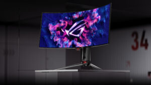 ASUS、ROG Swift OLED PG34WCDMゲーミングモニターを発表