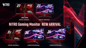 Acer、Nitroシリーズから高リフレッシュレート対応のゲーミングディスプレイ5製品を発表