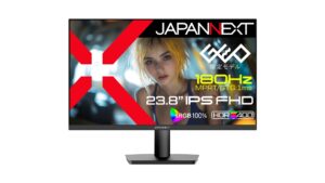 JAPANNEXT「JN-IPS238G180FHD」発売！高性能ゲーミングディスプレイがGEO限定で登場