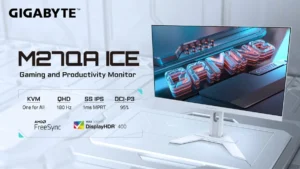 GIGABYTE「M27QA ICE」発売!初の白筐体を採用した27型ゲーミングモニター