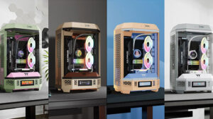 八角柱デザインのPCケース「The Tower 300」に新色4モデルが登場