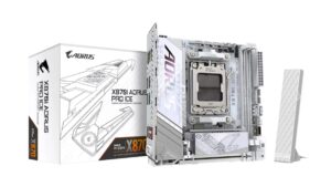 GIGABYTE「X870I AORUS PRO ICE」発売！ホワイト基調のAM5対応Mini-ITXマザーボード