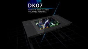 ディラック、2つのPCシステムを内蔵可能な電動昇降デスク「DK07」予約販売開始!