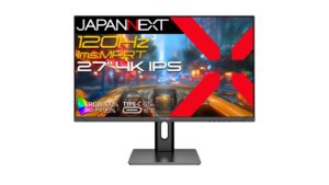 JAPANNEXTが4K/120Hz対応の27型ゲーミングモニター2機種とWUXGA対応24型モニターを発売